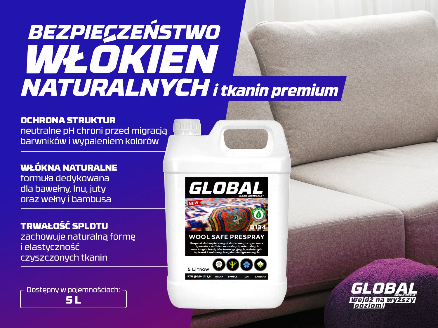 Prespray do wełny Global Wool Safe